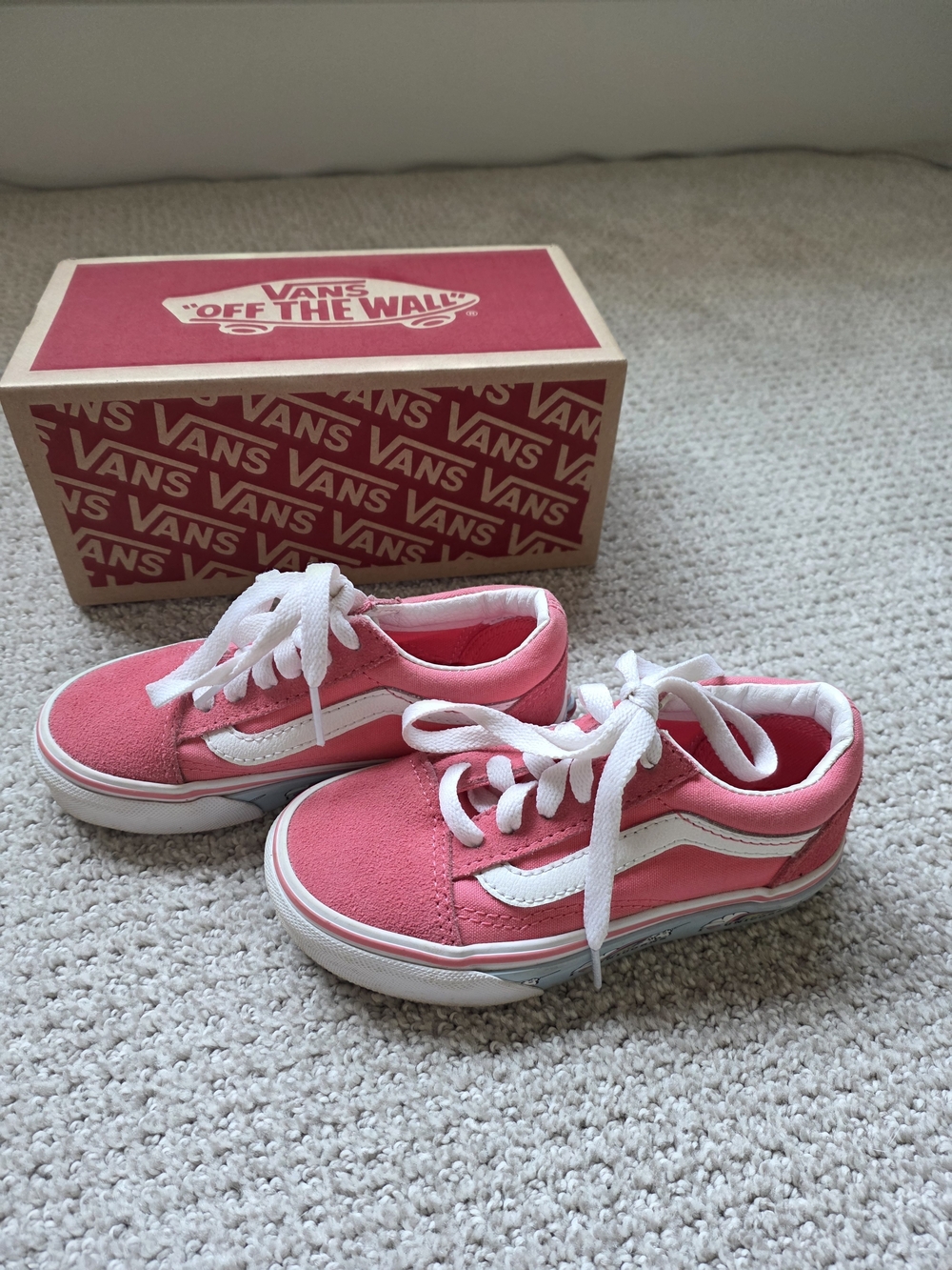 Vans Kids Pink Old Skool Lace-Up Sneakers
